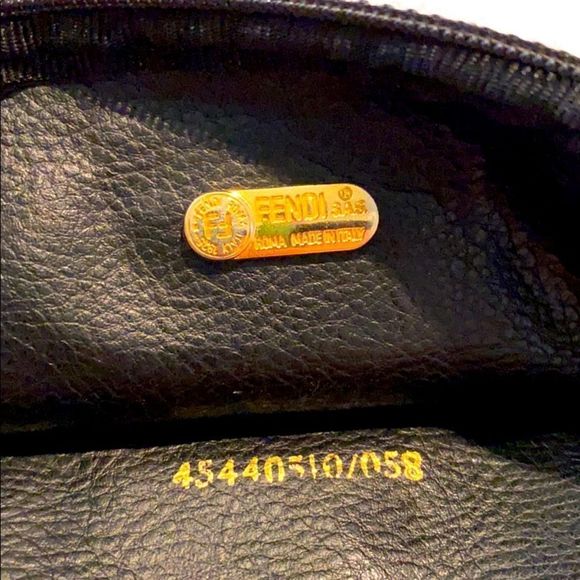 Authentic Vintage Fendi Pequin Cosmetic Bag - Picture 4 of 7